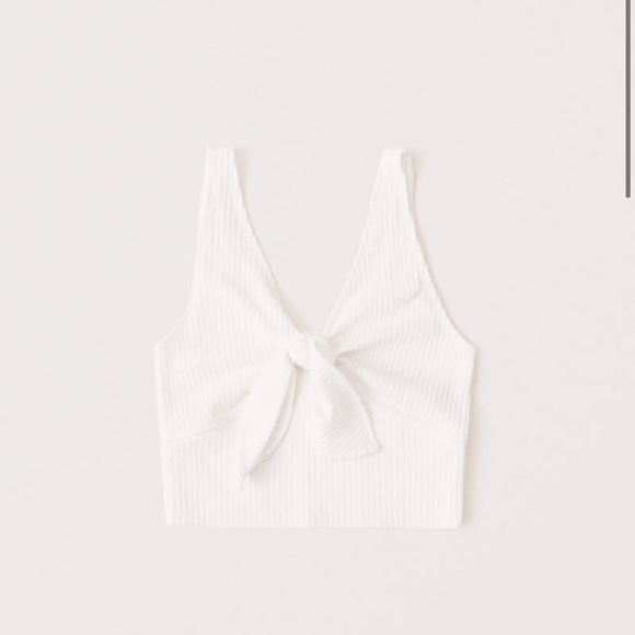 Abercrombie & Fitch Tops - NWT Abercrombie White Knot Tank size M